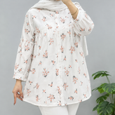 شومیز زنانه لاریس نخپنبه طرح گلدار